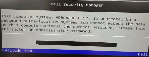 Dell BF97 System Password