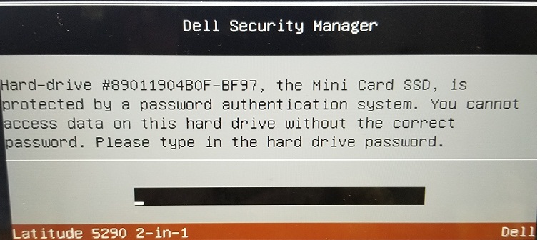 Dell BF97 HDD password